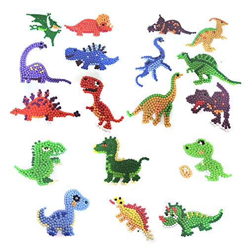 Paint with Diamonds Kits Arts Crafts Easy to Paint Best Gift LZHZH 5D DIY Diamond Painting Kits for Kids and Adult Beginners,9 PCS Dinosaur Stickers Dinosaur